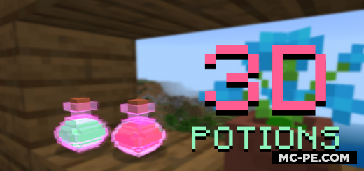 3D Potions [1.19] — трехмерные зелья