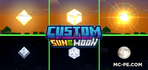 Custom Sun & Moon [1.21] [1.20] — настраиваемое солнце и луна