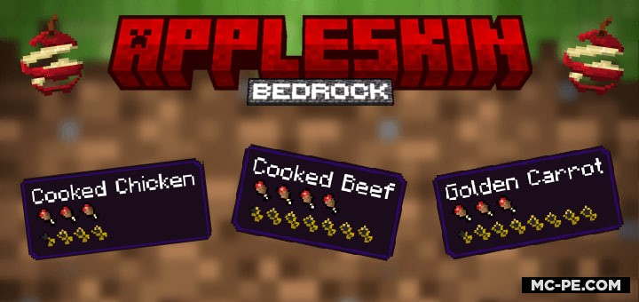 AppleSkin Bedrock [1.21] — подсказки с пищевой ценностью