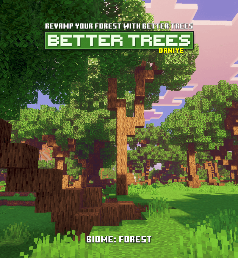 Мод Better Trees [1.21] — естественные деревья - Моды для Майнкрафт ...