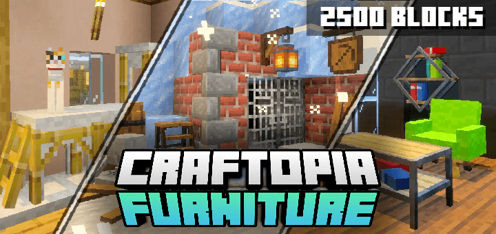 Мод Сraftopia Furniture [1.26] [1.21] — 2000 предметов мебели