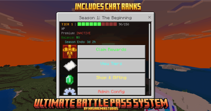 Мод Ultimate Battle Pass System [26.30] — боевой пропуск