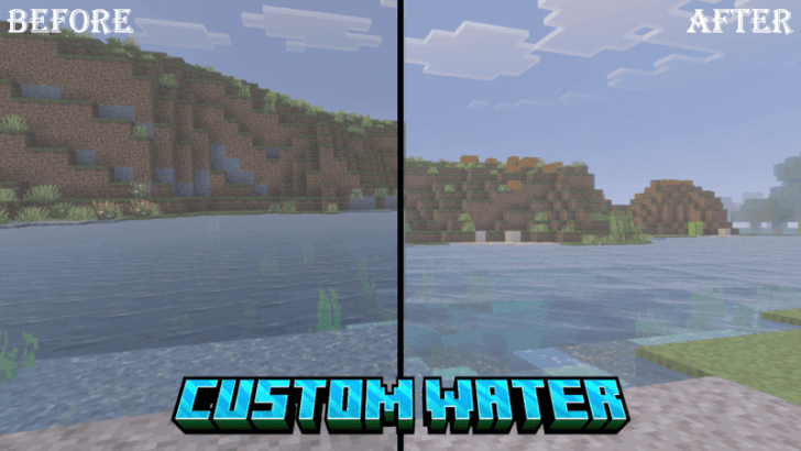 Текстуры Custom Water [26.30] — реалистичная вода