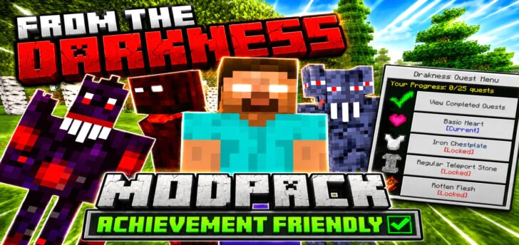 Мод From The Darkness Modpack [1.26] [1.21] — мир в вечной темноте