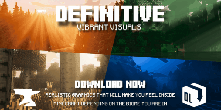Текстуры Definitive Vibrant Visuals [1.26] — реалистичный мир с тёплыми и холодными тонами