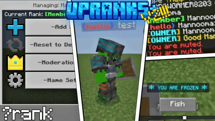Мод UpRanks+ V2 [1.26] — инструмент для администратора