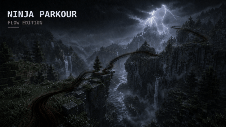 Мод Ninja Parkour: Flow Edition [1.26] — ниндзя-движение