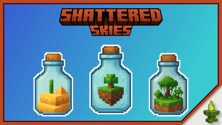 Карта Shattered Skies [1.26] — парящие биомы в стекле