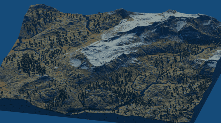Карта River Canyons [1.26] — мир с горами и лесами