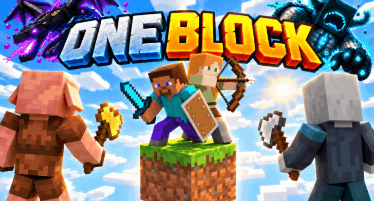 Карта One Block World Adventures [1.26] — неклассический один блок