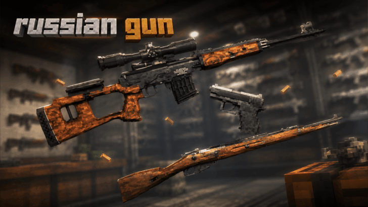 Мод Russian Guns [1.26] — русское оружие