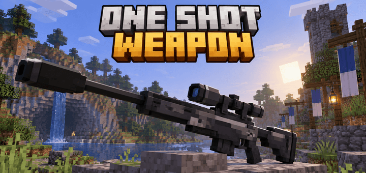 Мод ONE SHOT WEAPON [1.26] [1.21] — мощное оружие для PvP